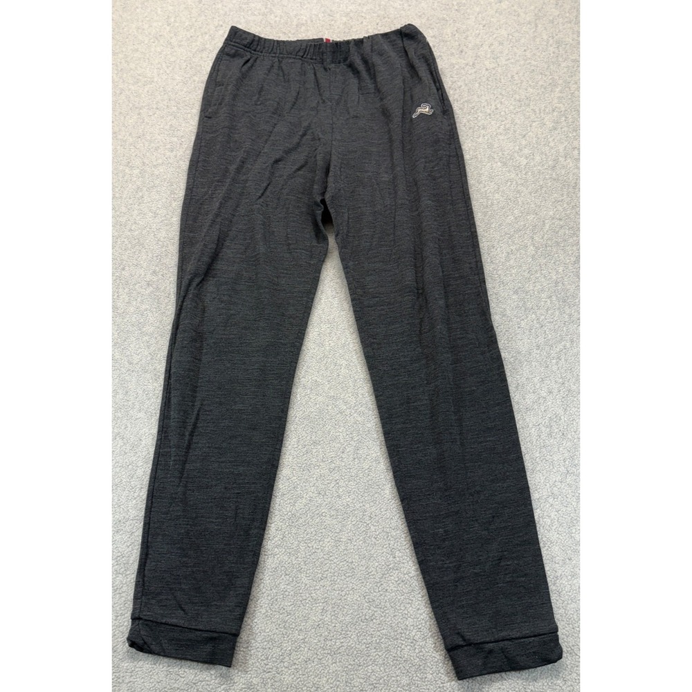 Tracksmith Mens Session Jogger Pants Heather Gray Elastic Waist Performance L